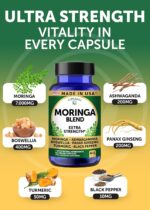 Lunakai USA Made Pure Moringa Supplement Capsules - Image 5